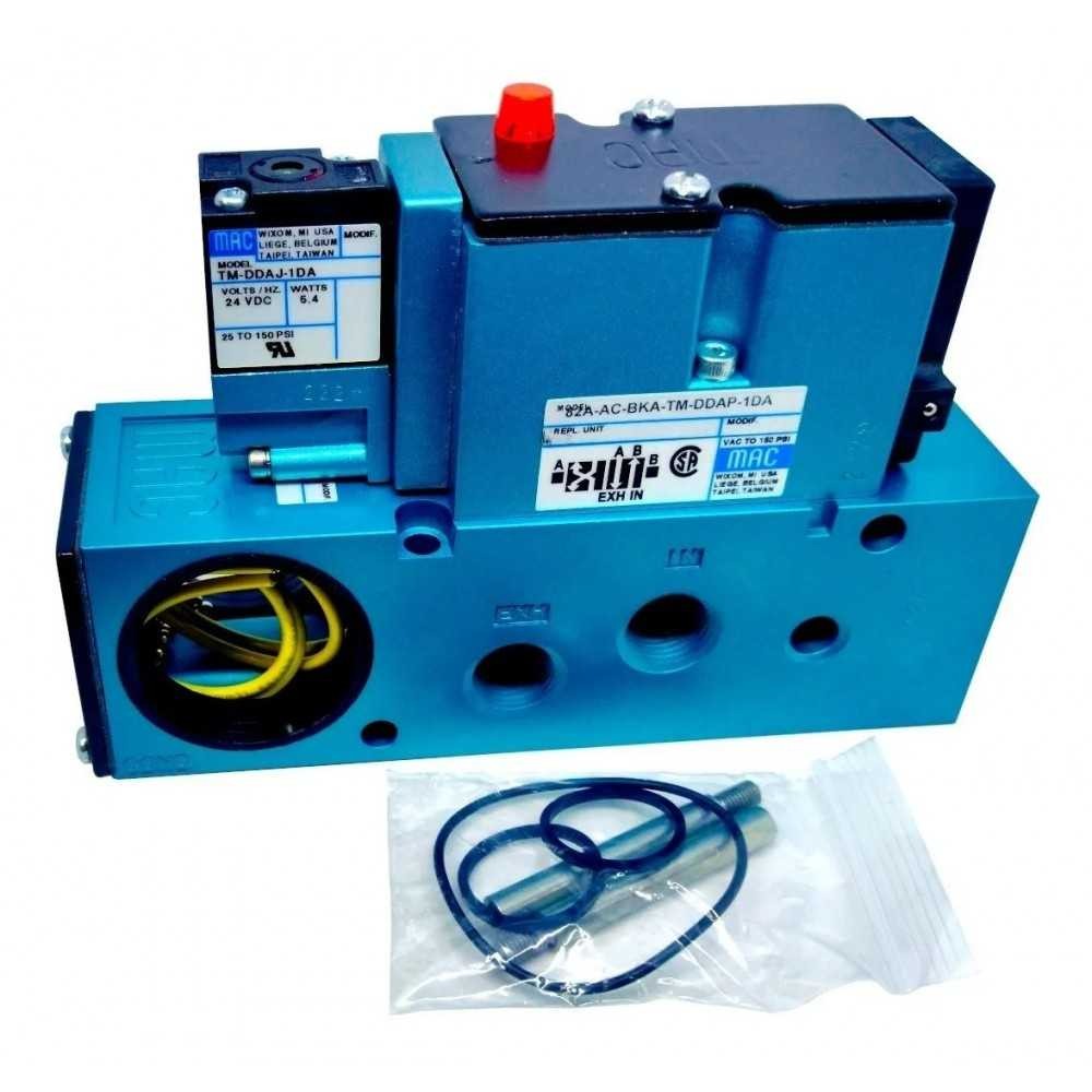 Válvula Neumática Mac Valves Mod: 82A-AC-BKA-TM-DDAP-1DA 4 Vías 2P 24V DC 5.4WNPT 1/4