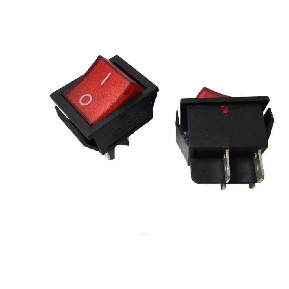 Switch Interruptor Balancín Con Piloto 4 Patas 2P 2T 20A 125V Rocker