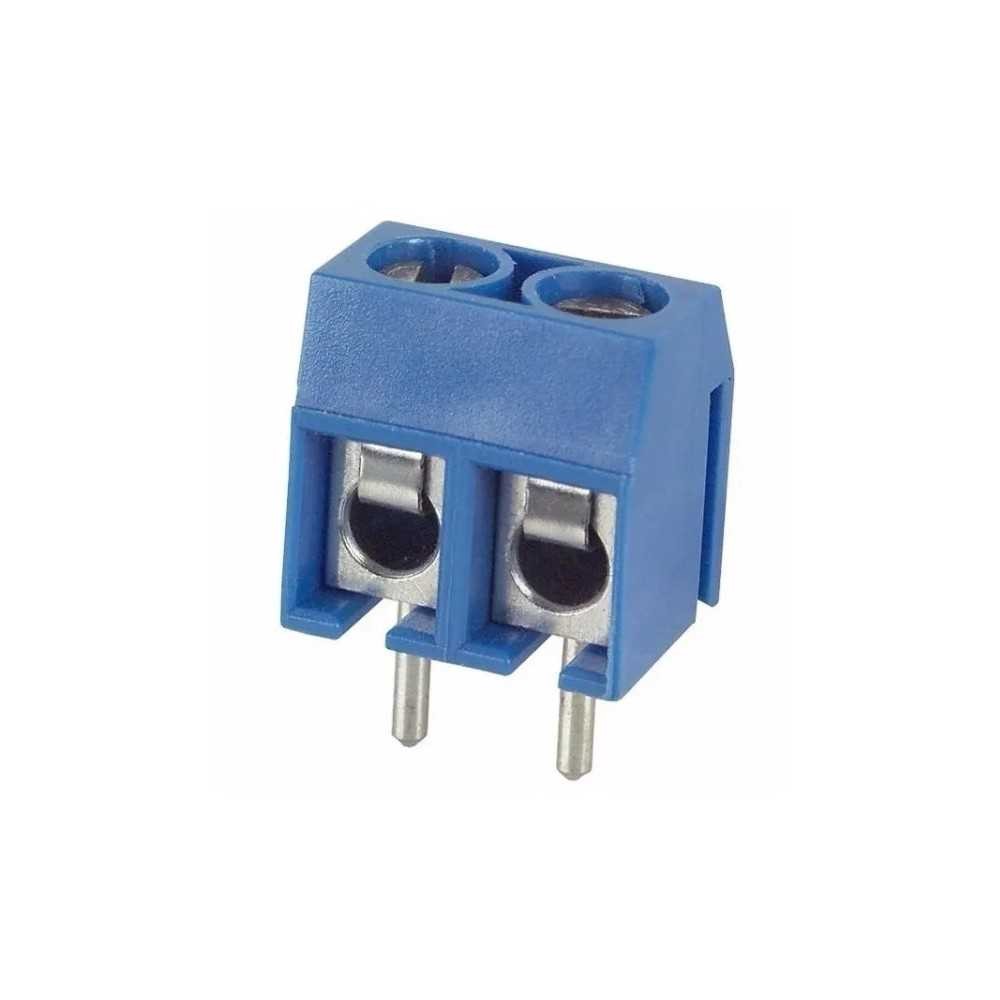 Bornera Clema Para Circuito Impreso De Dos Terminales Con Tornillo