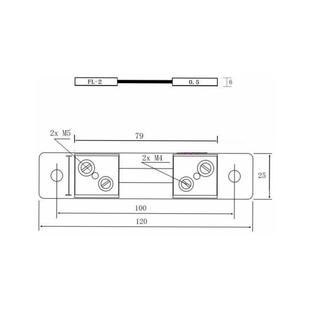 Resistencia De Desviación Shunt 50A Para Amperímetro
