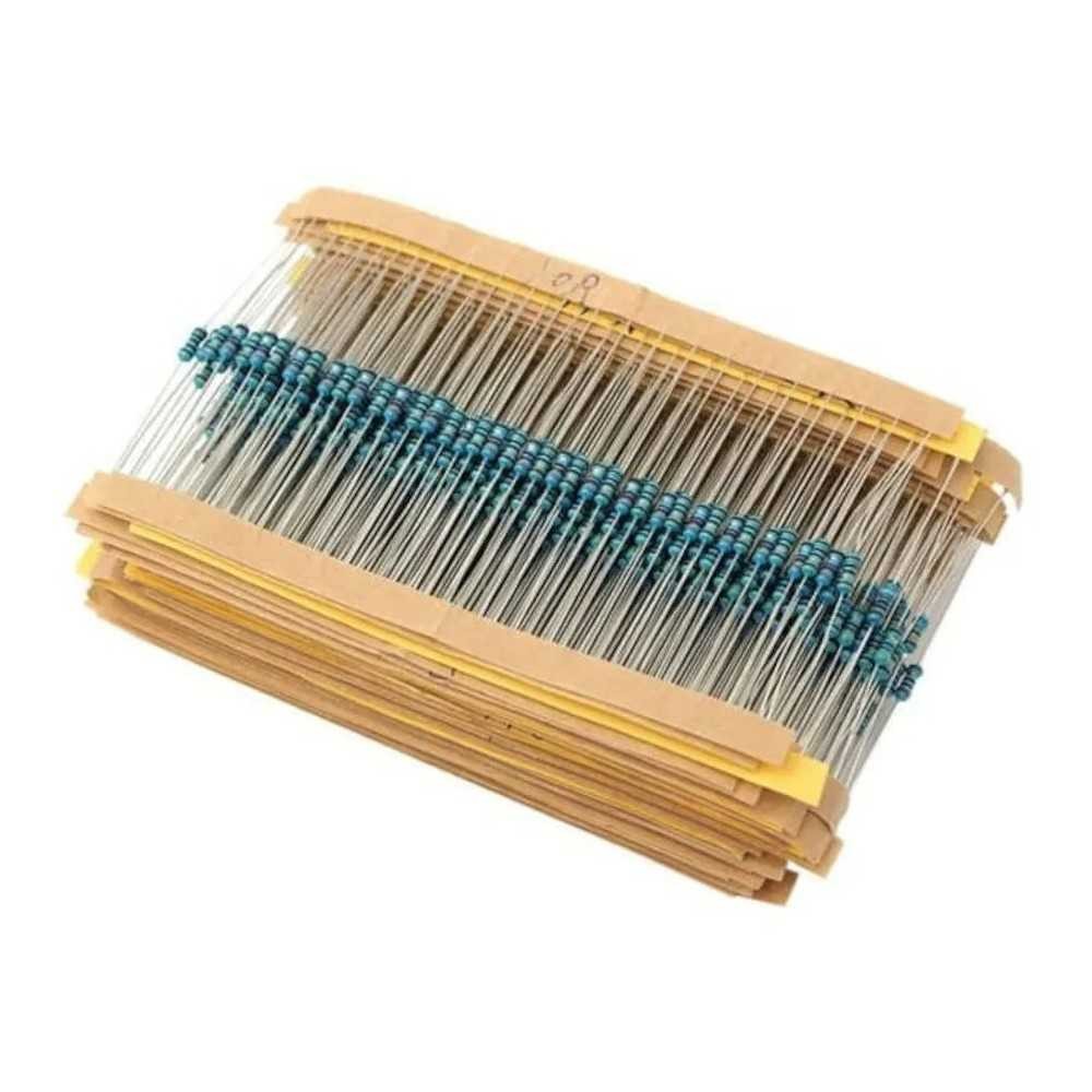 Kit Resistencias 1/4W 600 Unidades 30 Valores 1%