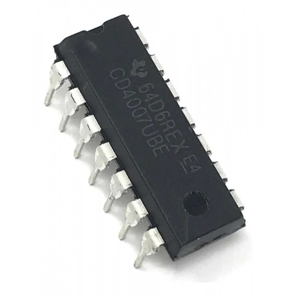 Compuerta Lógica Par Complementario Dual Más Inversor CD4007UBE CD4007 4007