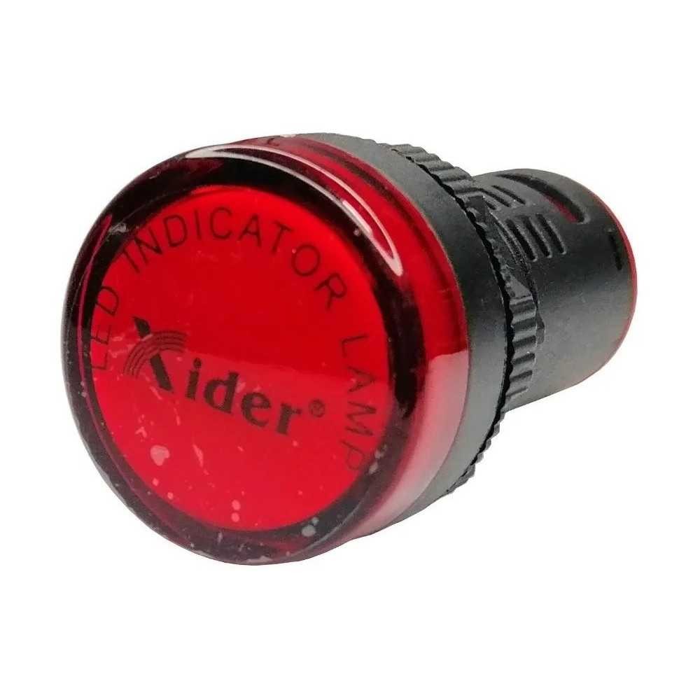 Lampara Indicadora Luz Piloto 110V AC ROJO Empotrable 22mm