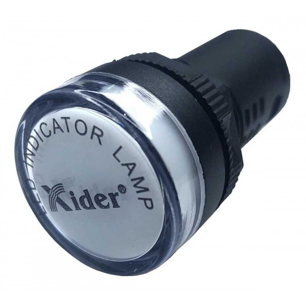 Lampara Indicadora Luz Piloto 24V DC/AC BLANCA Empotrable 22mm