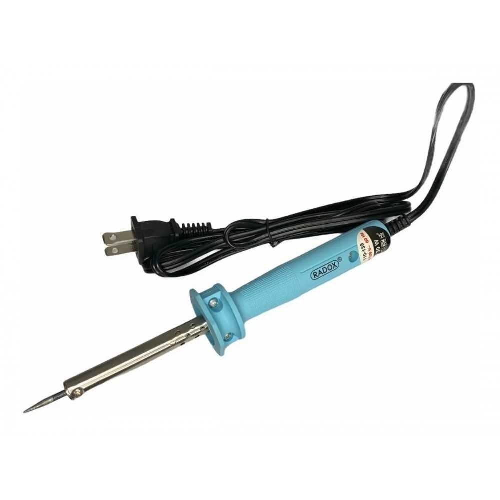 Cautín Tipo Lápiz Para Soldar 30W Mango Azul Radox