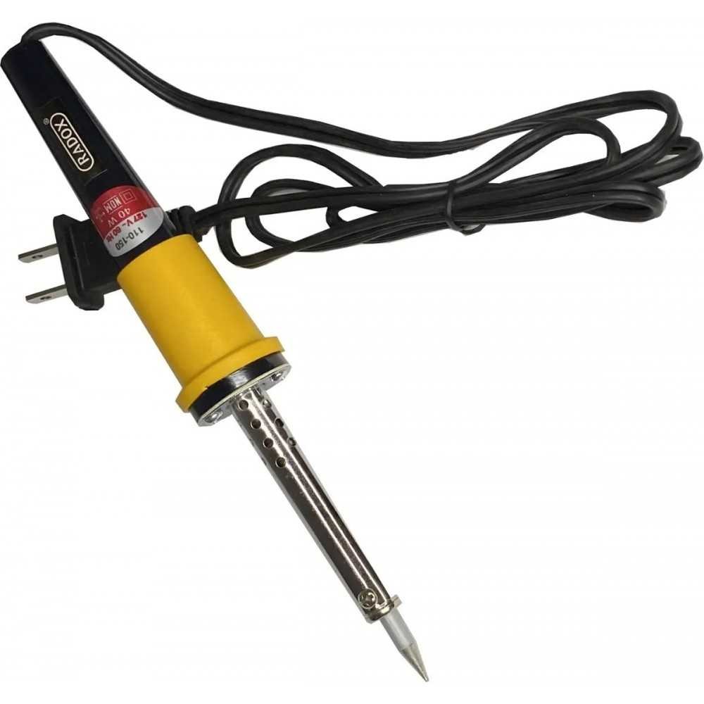 Cautín Tipo Lápiz Para Soldar 40W Económico Mango Amarillo Radox