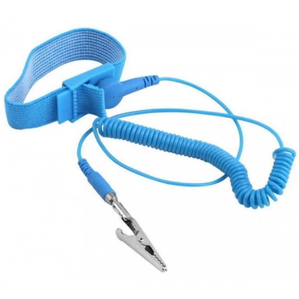 Pulsera Antiestática Color Azul Evita Descarga Electrónica