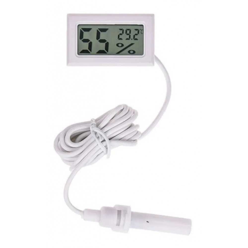 Mini Termómetro Digital LCD higrómetro Sensor de temperatura Blanco