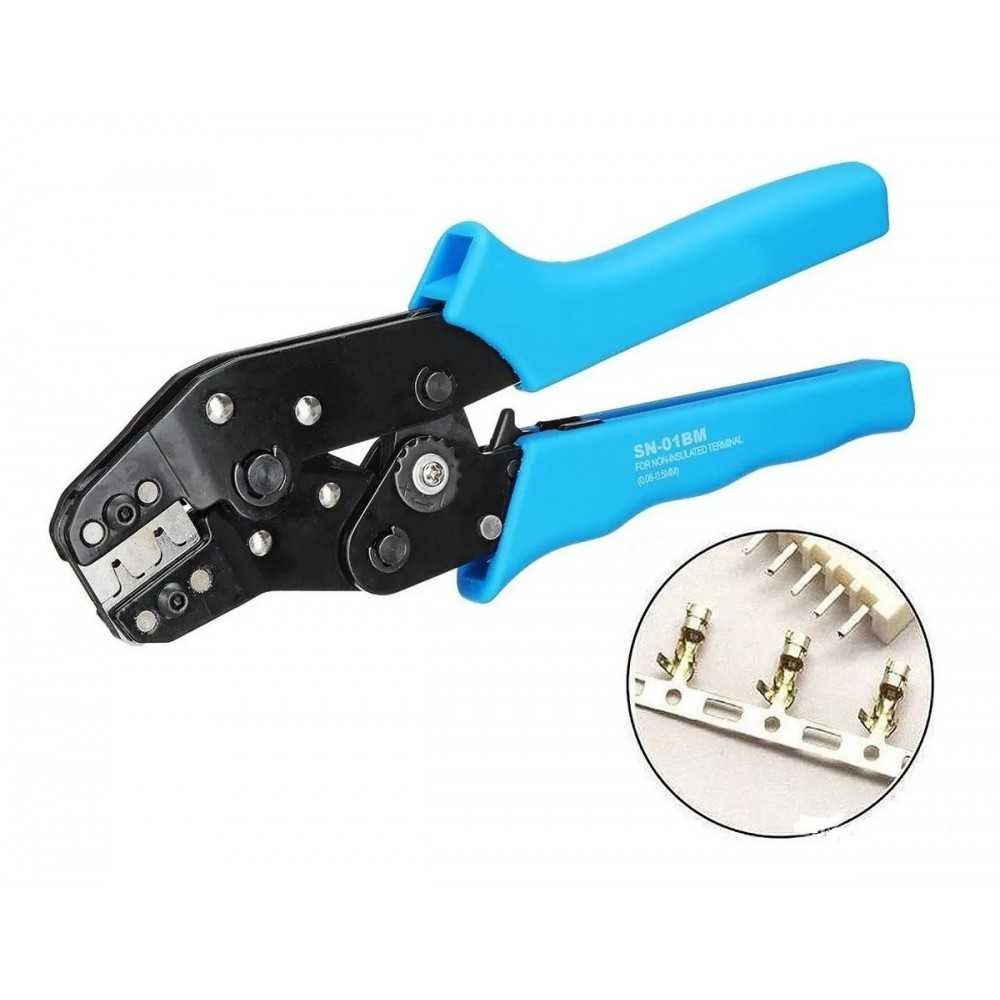 Pinza Ponchadora Mod: SN-01BM Para Terminales No Aislados Anulares 0.08-0.5mm