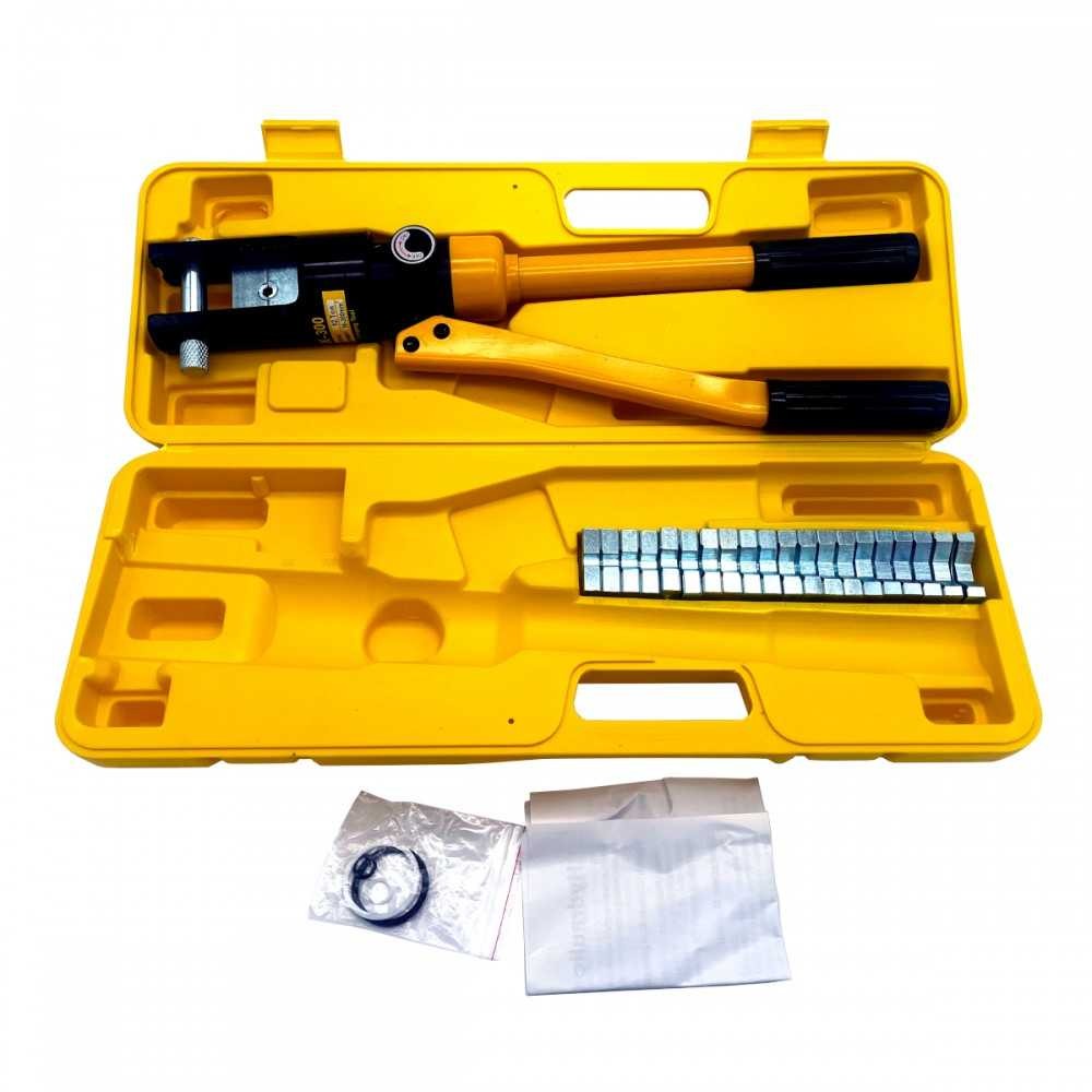 Pinza Ponchadora Mod: YQK-30023 Hidráulica 16 - 300 Juego Con 23 Piezas