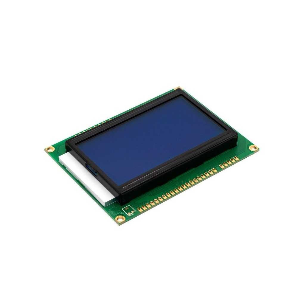 Display Pantalla LCD Gráfica 128x64 12864 Con Luz Azul De Fondo Para Arduino, PIC