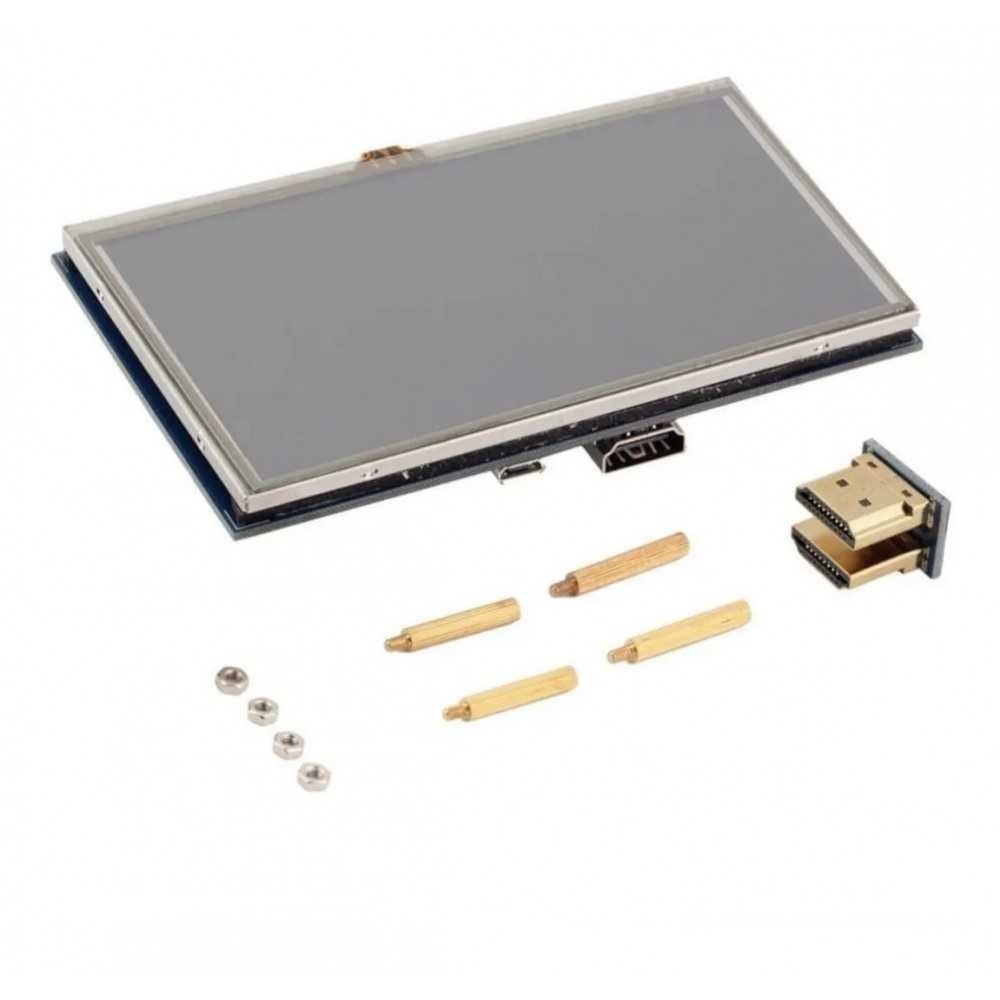 Pantalla LCD HDMI Touch TFT 800px x 480px De 5" Para Raspberry PI