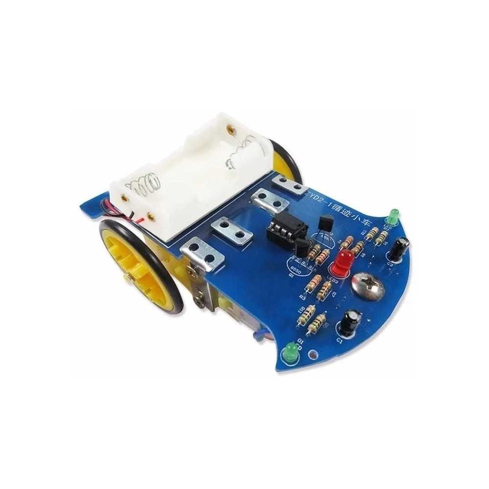 Kit Robot Seguidor Sigue Lineas Educacional Automático Carro Coche Chasis
