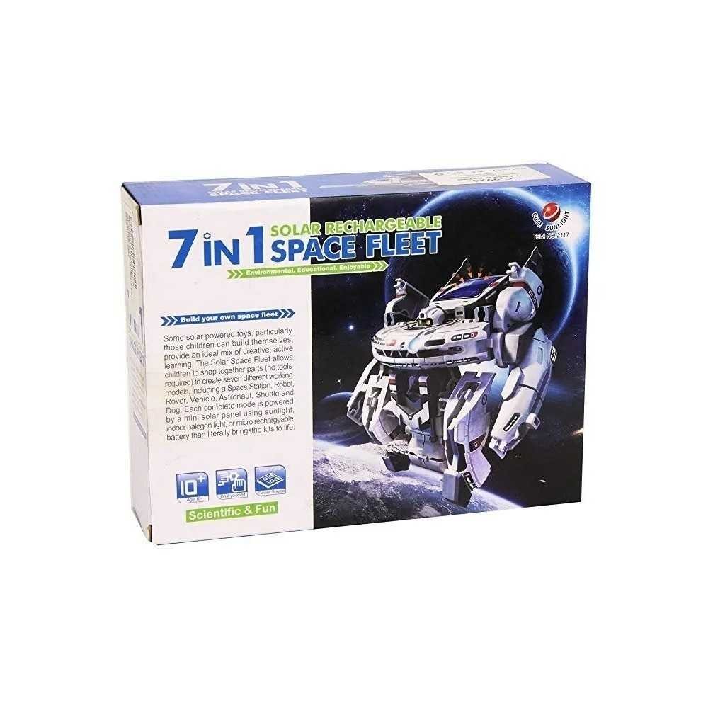 Kit Flota Espacial Space Fleet 7 En 1 Educacional Arma Tu Robot