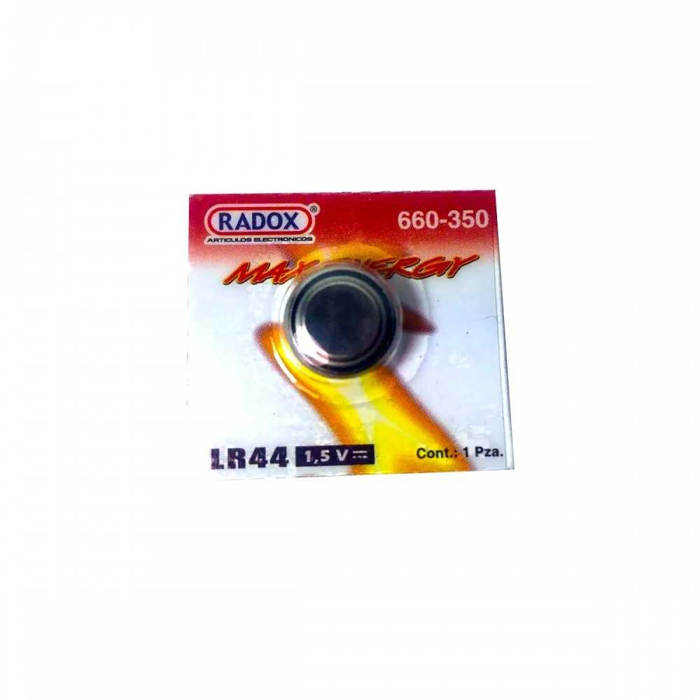 Pila Batería Radox LR44 Mod: 660-350 1.5V Tipo Botón Alcalina