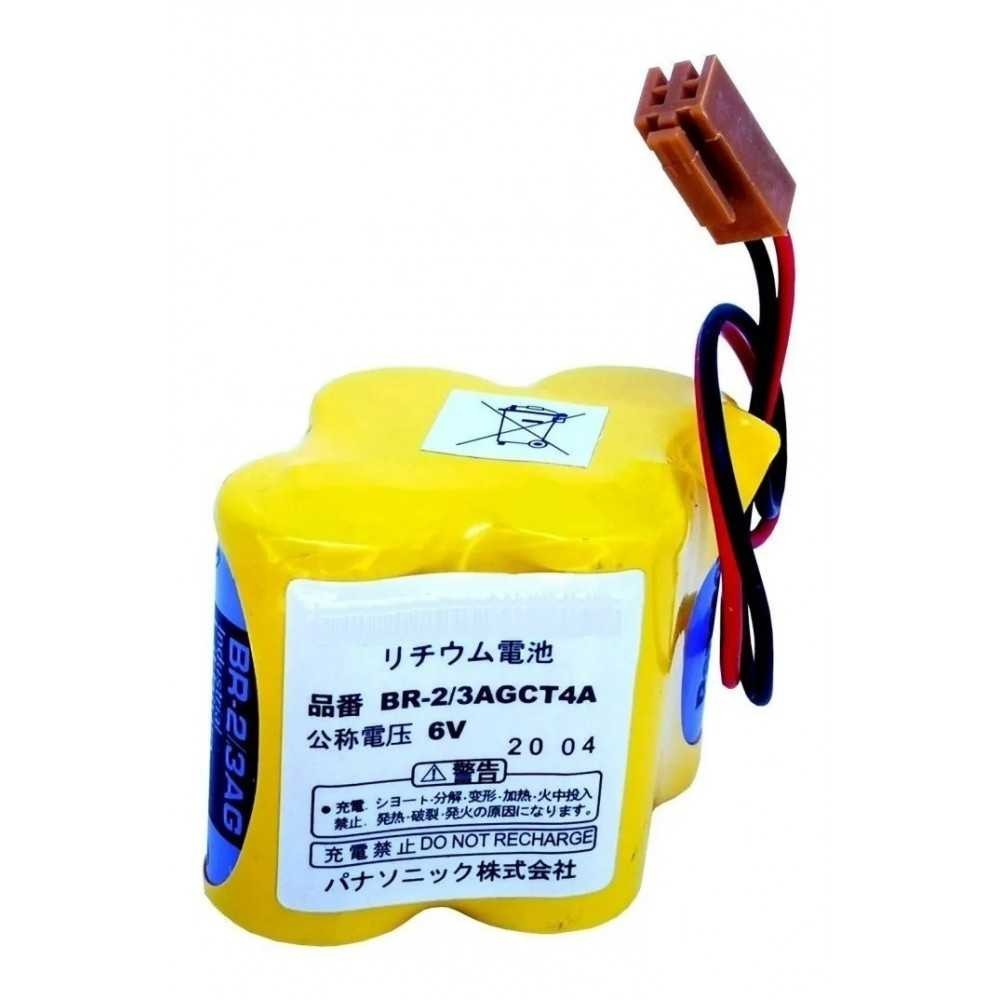 Pila Batería Panasonic Mod: BR-2/3AGCT4A 6V 2900mAh Conector Marrón CNC
