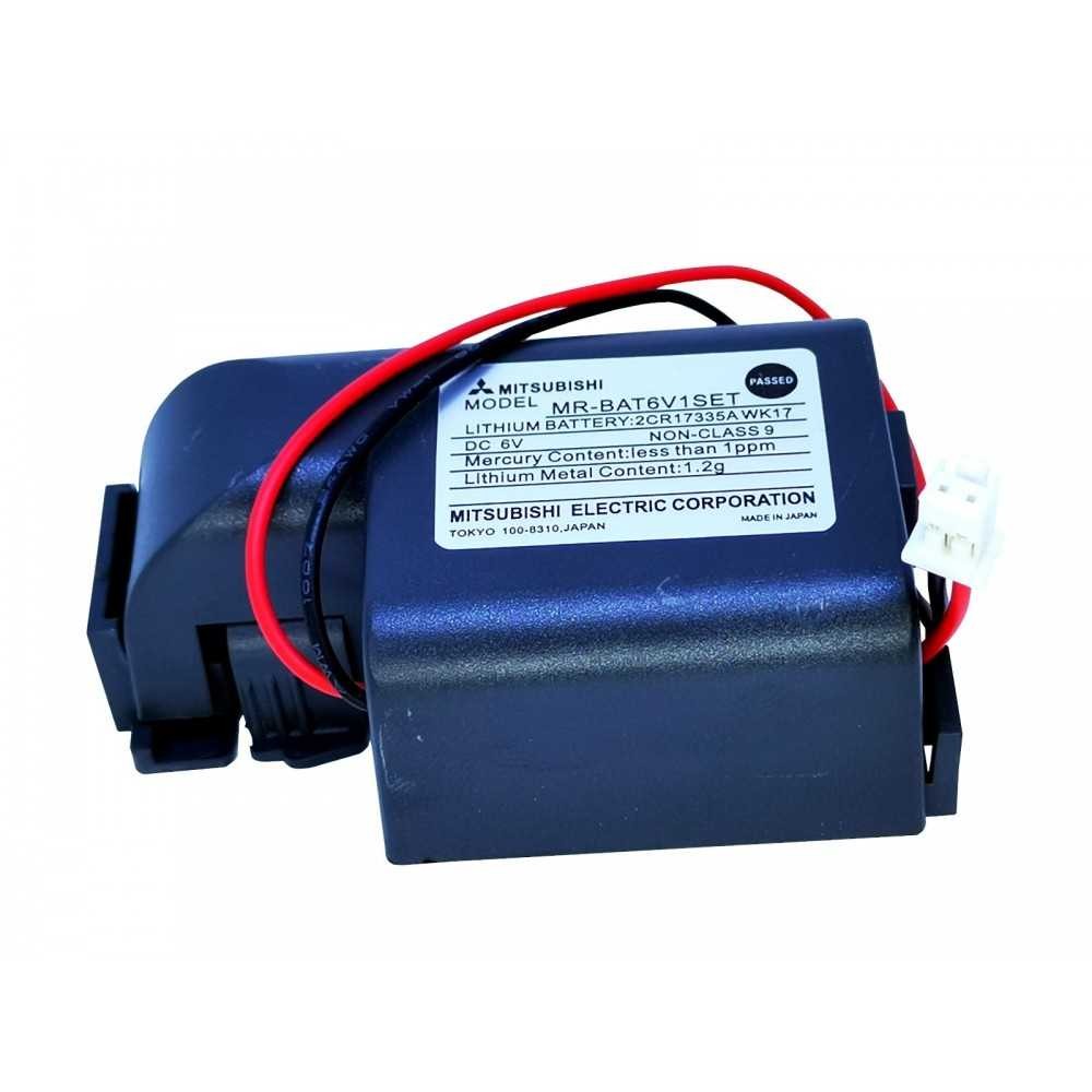 Pila Batería Mitsubishi Mod: MR-BAT6V1SET 17335 2CR17335A WK17 6V 1650mAh Conector Blanco