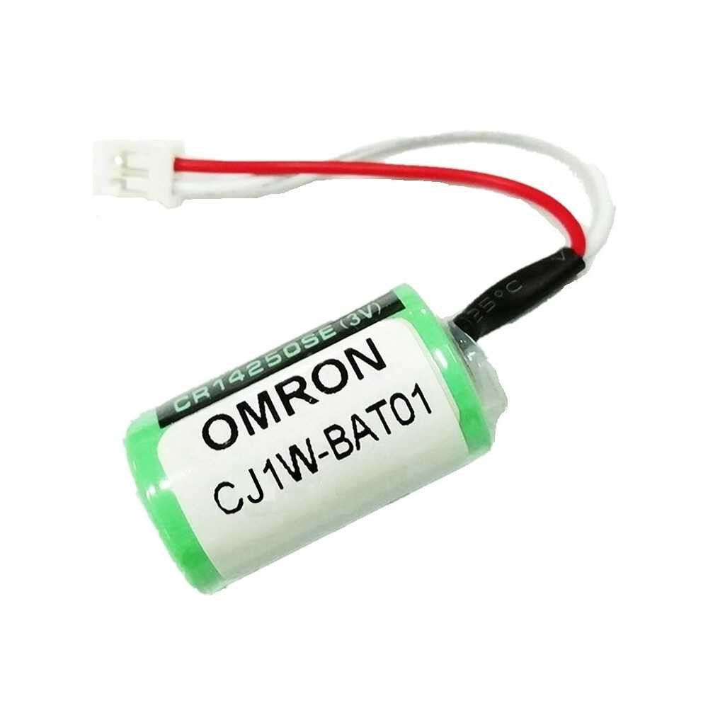 Pila Batería Omron / Sanyo Mod: CJ1W-BAT01 14250 CR14250SE 3V 850mAh Conector Blanco PLC