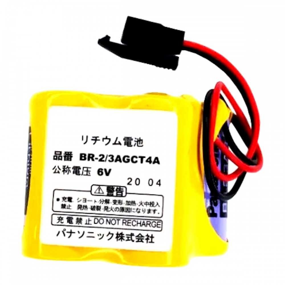 Pila Batería Panasonic Mod: BR-2/3AGCT4A 6V 2900mAh Conector Negro