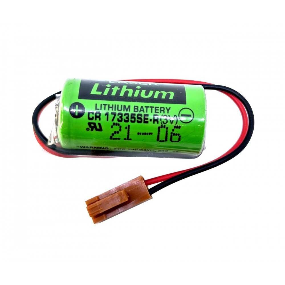 Pila Batería Sanyo 17335 Mod: CR17335SE-R A02B-0177-K102 3V 1600mAh Conector Marrón