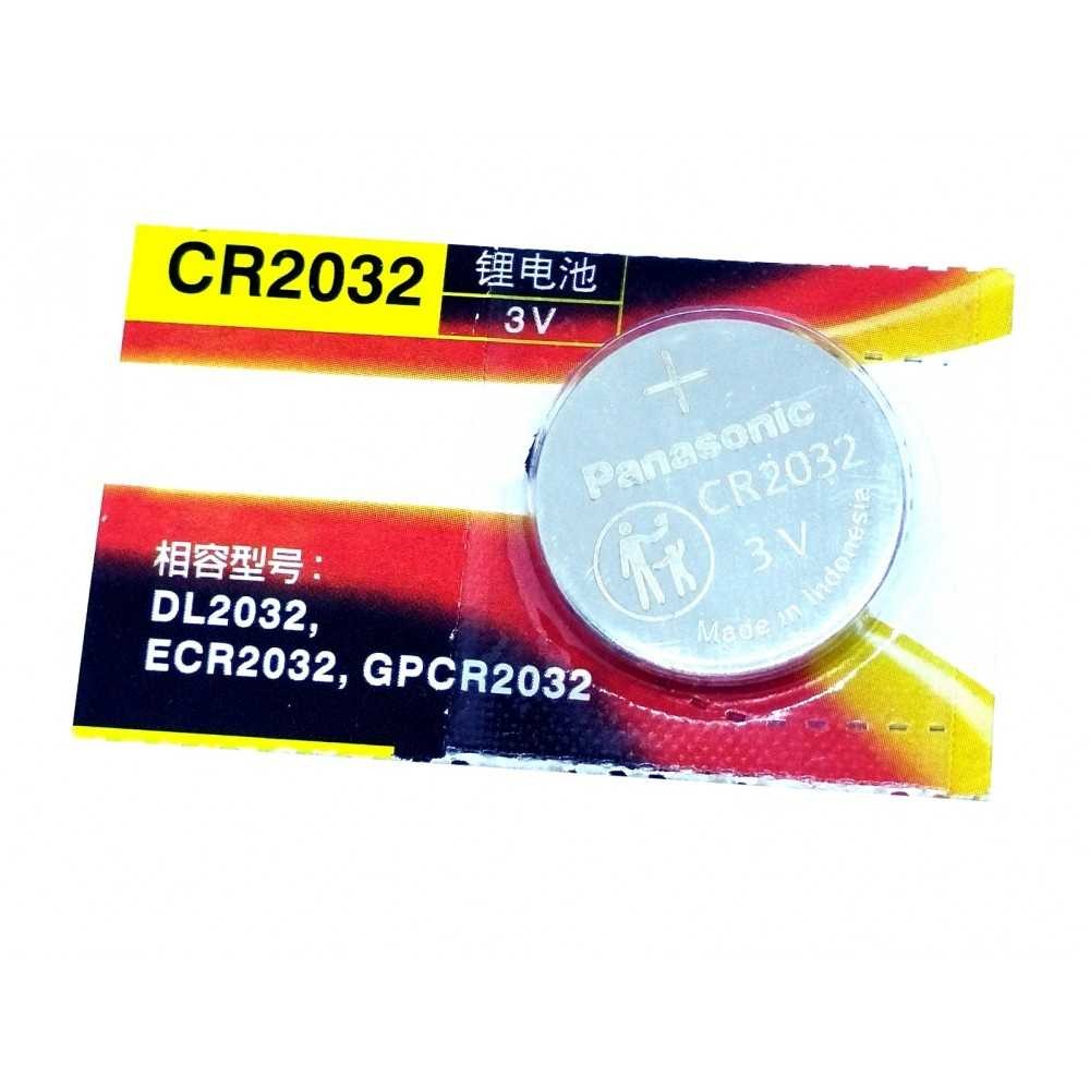 Pila Batería Panasonic 2032 Mod: CR2032 3V 225mAh De Litio Tipo Botón