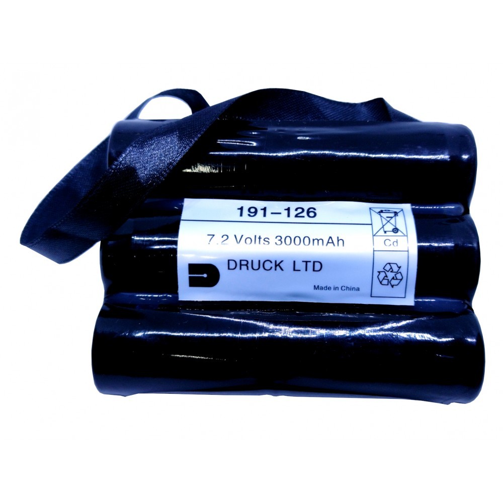 Pila Batería DRUCK LTD No. Parte: 191-126 7.2V 3000mAh Para Probador de Presión Portable GE DPI610-DPI615