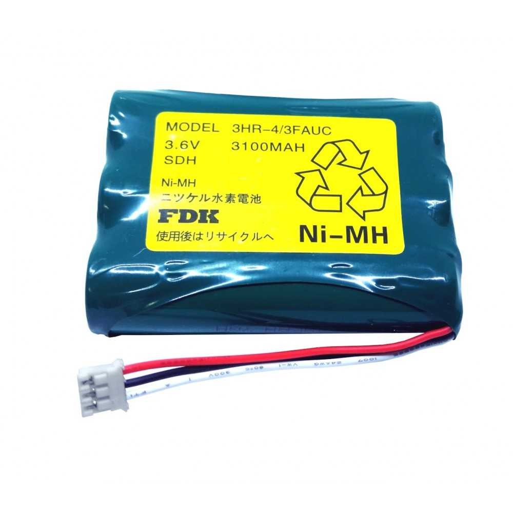 Pila Batería FDK FUJI Mod: 3HR-4/3FAUC 3.6V 3100mAh Conector Blanco Mediano 3 Pines