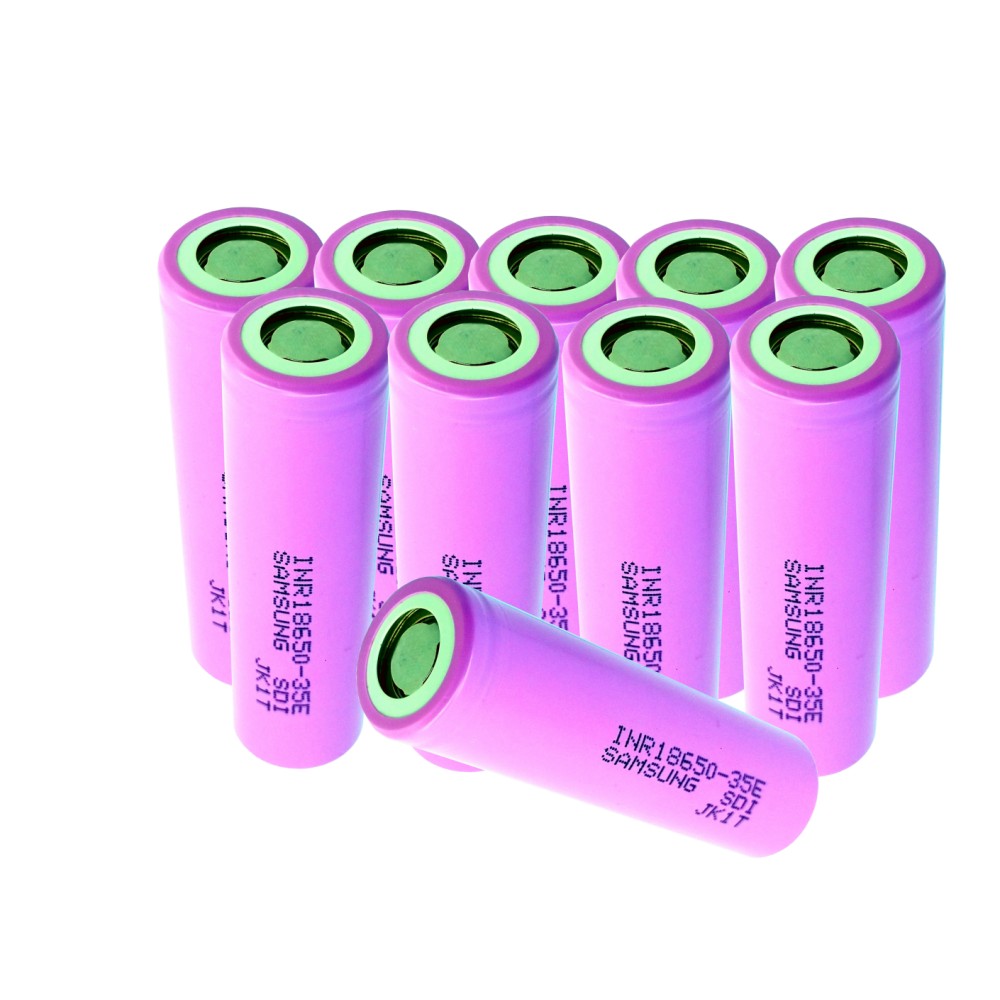 10x Pila Batería Samsung 18650 Mod: 10xINR18650-35E 3.6V 3500mAh