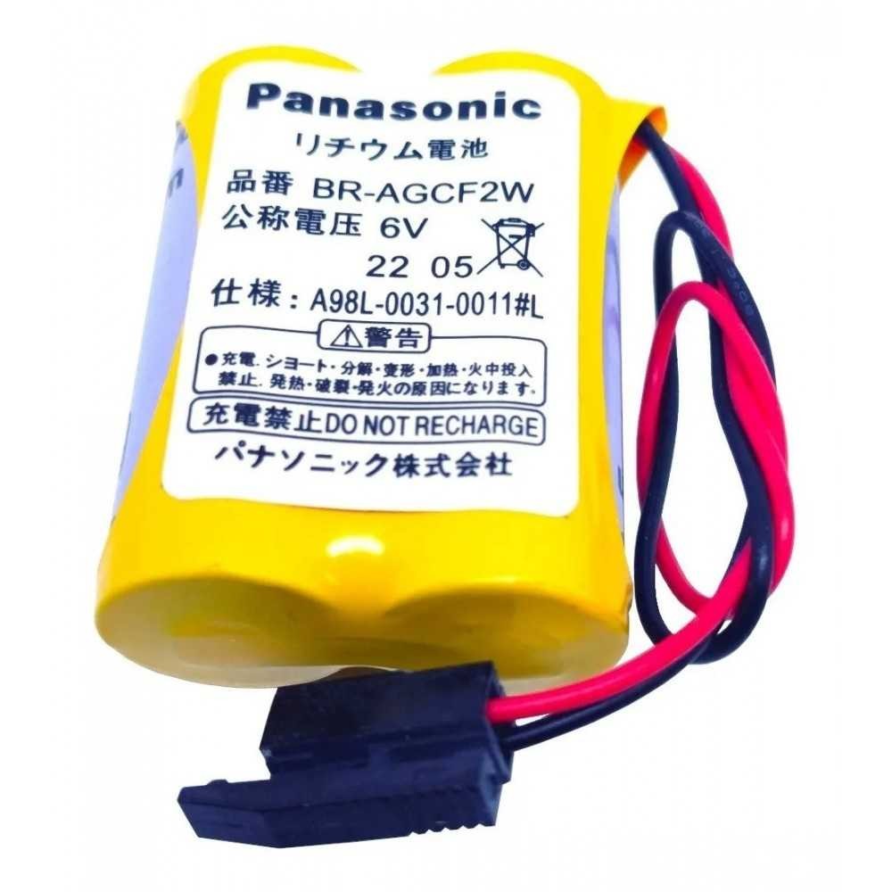 Pila Batería Panasonic Mod: BR-AGCF2W A98L-0031-0011/L A06B-6093-K001 6V 2200mAh Conector Negro