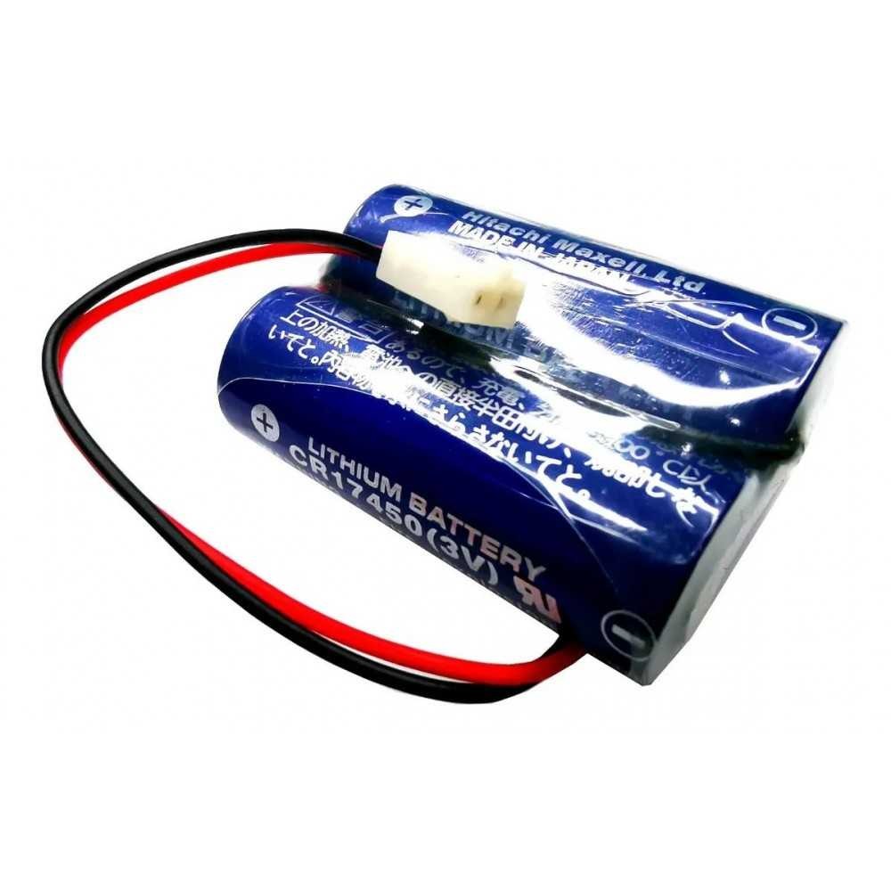 Pila Batería Maxell 17450 Mod: 2CR17450 3.0V 5200mAh Con Conector Blanco