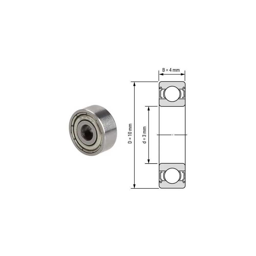 Balero Rodamiento de bolas Mod: 623ZZ Impresora 3d CNC Reprap