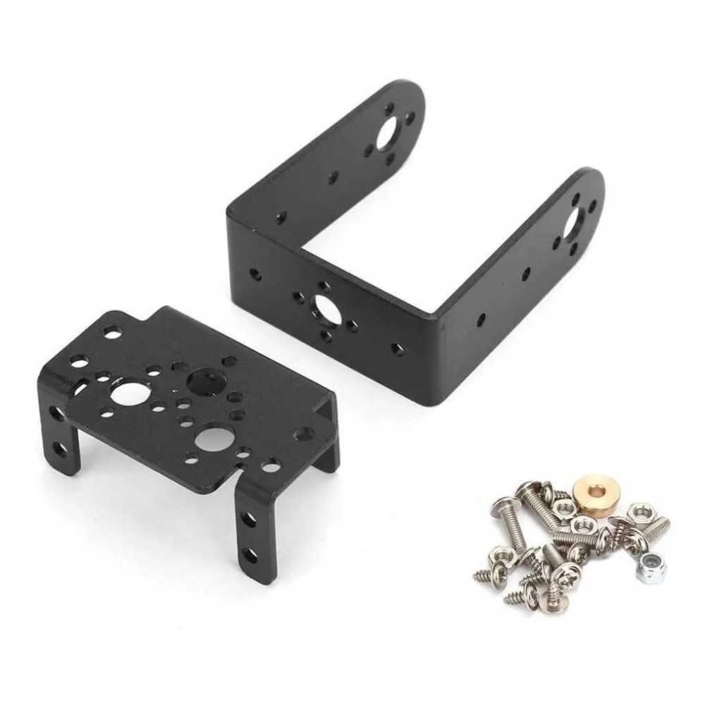 Soporte Sujetador de Servomotor Metálico Mod: BSMG995 Para MG995 MG996 Robot Bracket Articulación