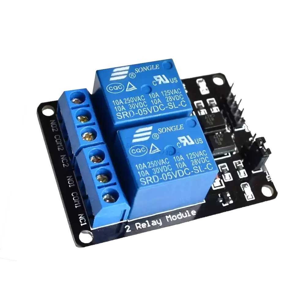 Módulo Relevador Relay Relé 2 Canales 5V Arduino