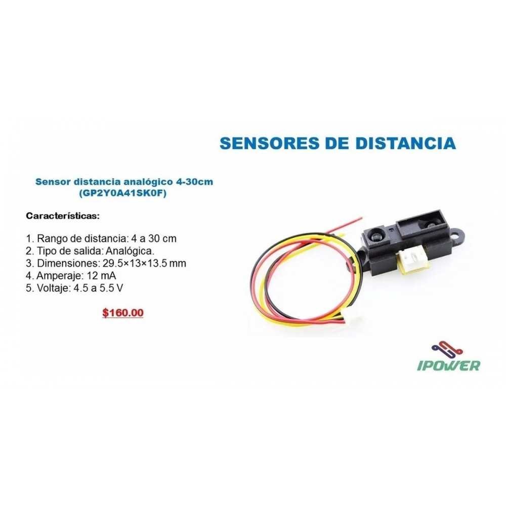 Sensor De Distancia Infrarrojo IR Sharp GP2Y0A41SK0F 4cm A 30cm Arduino PIC