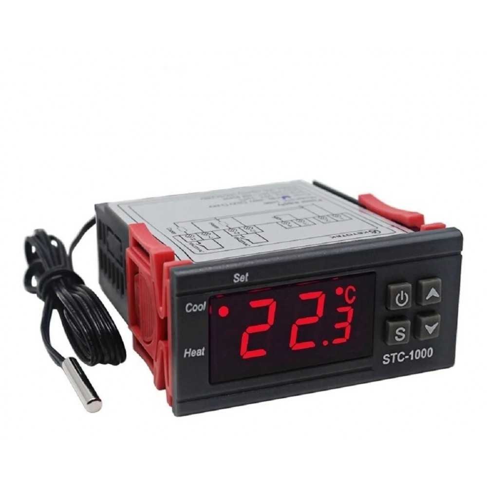 Controlador De Temperatura Termostato Digital 110v Sct-1000 Calefacción / Refrigeración Incubadora Terrario Invernadero