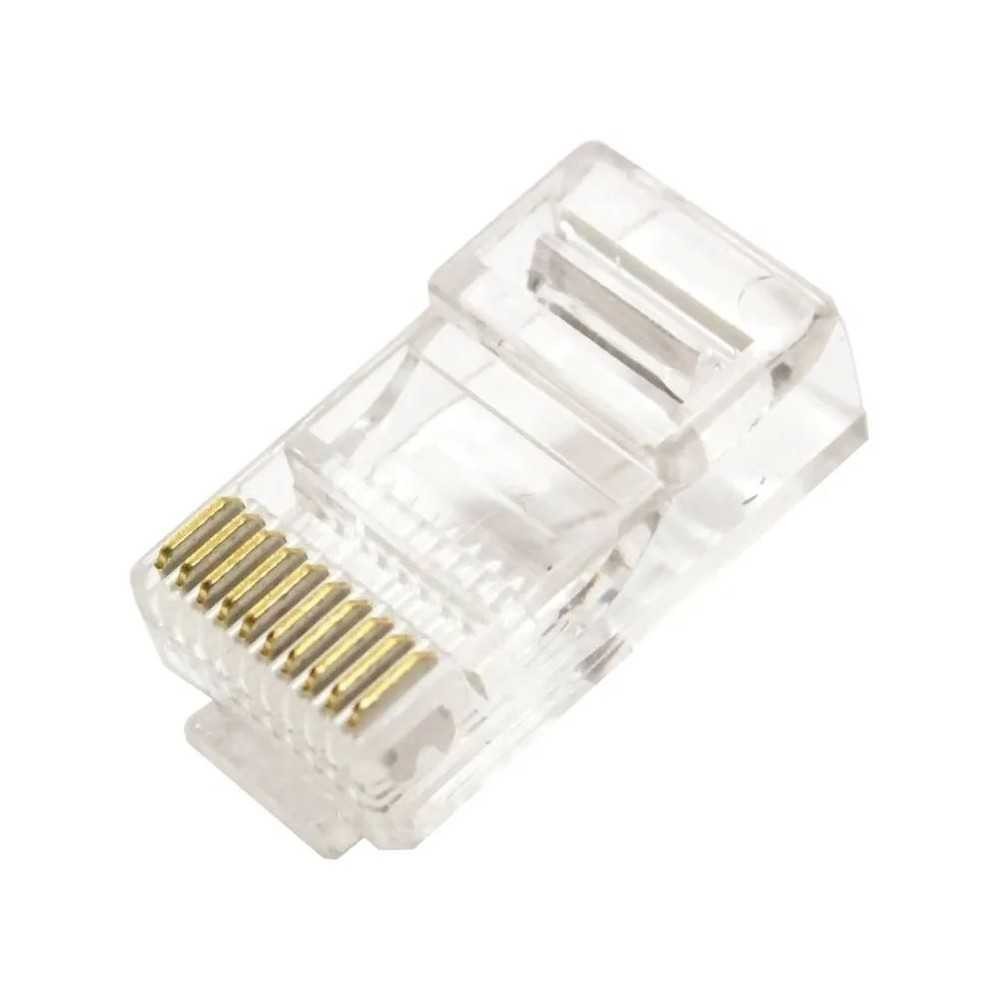 Conector Plug RJ48 UTP 10 Pines Vías Para Crimpar Cable