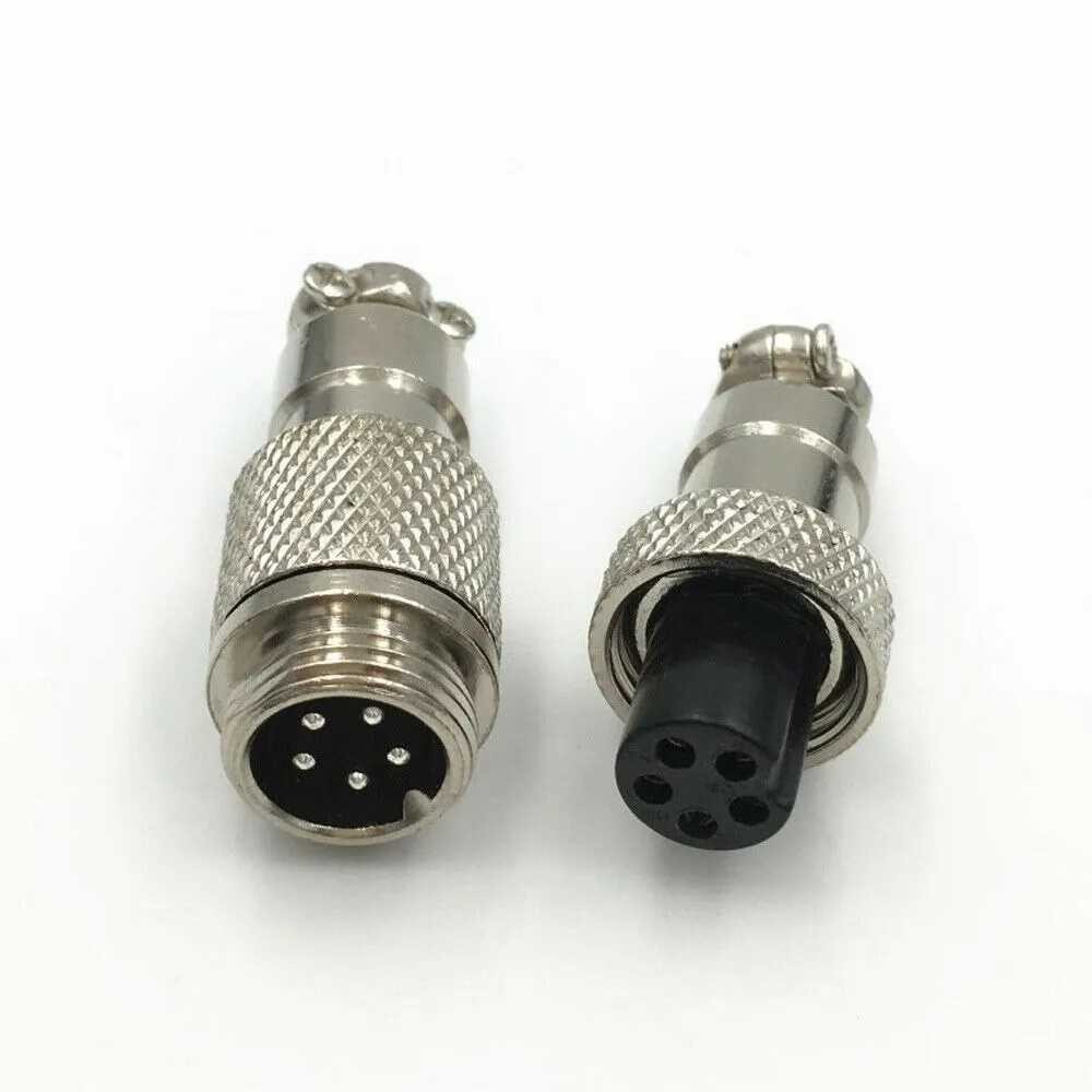 Conector Terminal De Aviación GX20 5 Pines Metal Circular Cnc (Cable-Cable)