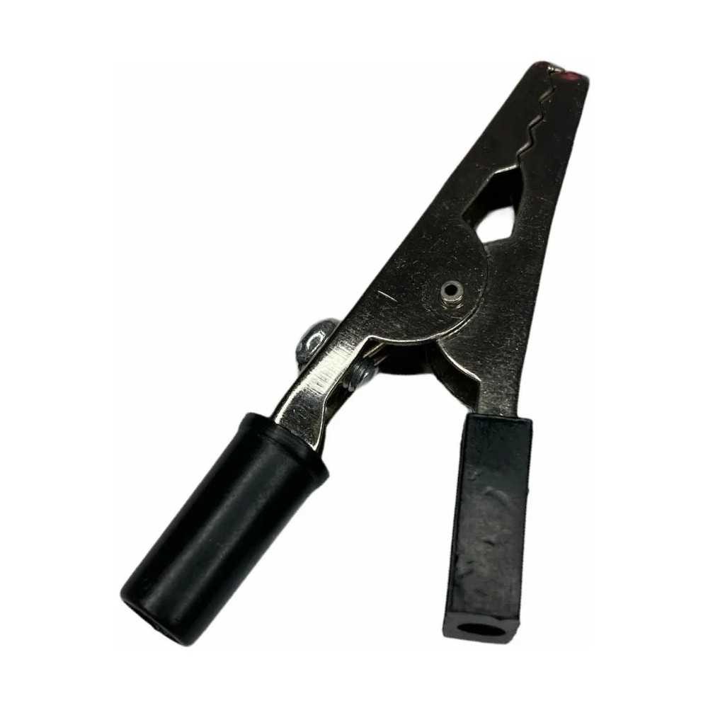 Caimán Tipo Pinza Mediano Con Tornillo Forro Negro