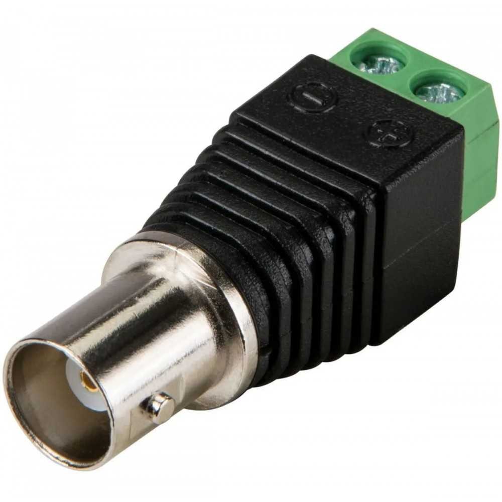 Conector BNC Hembra Con bornera terminal tornillo Balun cctv
