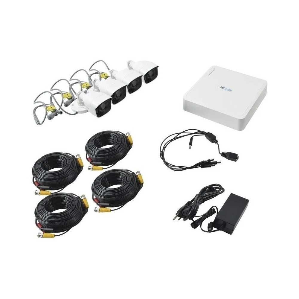 Kit TurboHD 720p DVR 4 Canales 4 Cámaras Balas 1 Fuente