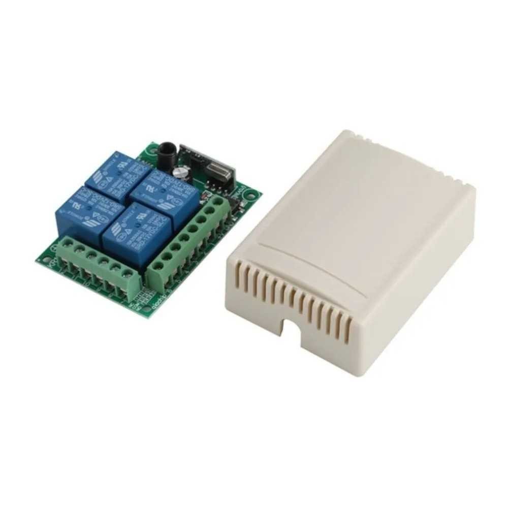 Modulo Relevadores Rele Control Rf 4ch 433 MHz 12V