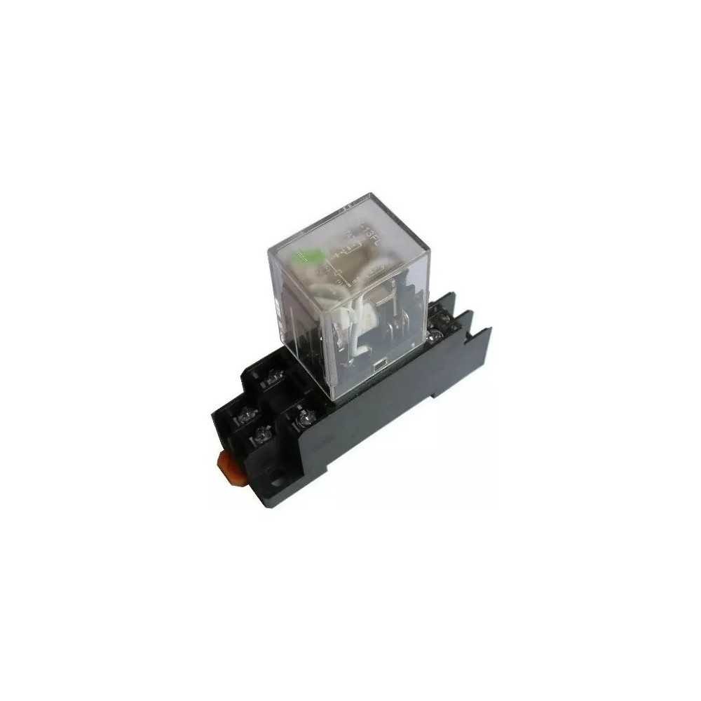 Socket Ptf08a Con Relevador 8 Pines Mod: JQX-13F(LY2) Bobina 12VDC