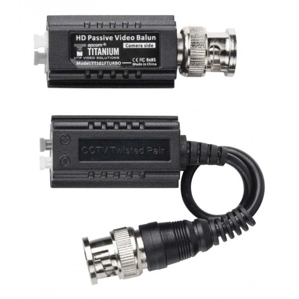 Transceptores Balun Pasivos HD 4K 5MP TT-101F Turbo Par Epcom
