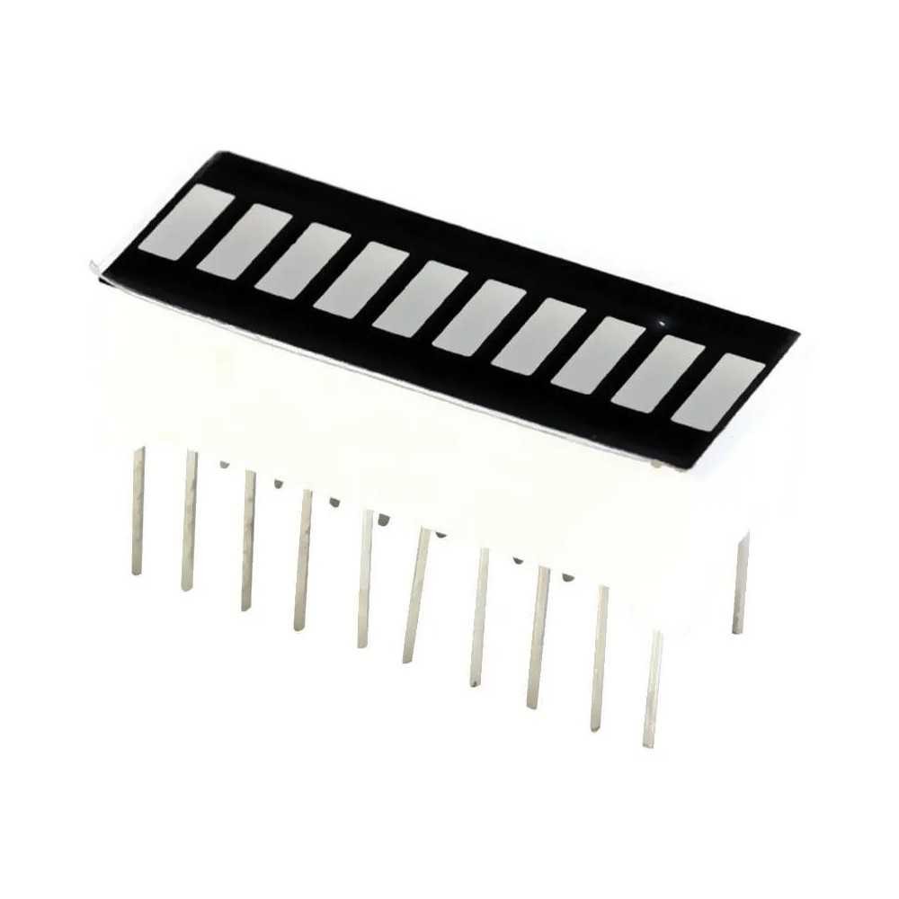 Display Barra Tira LED Rojo 10 Segmentos Arduino PIC
