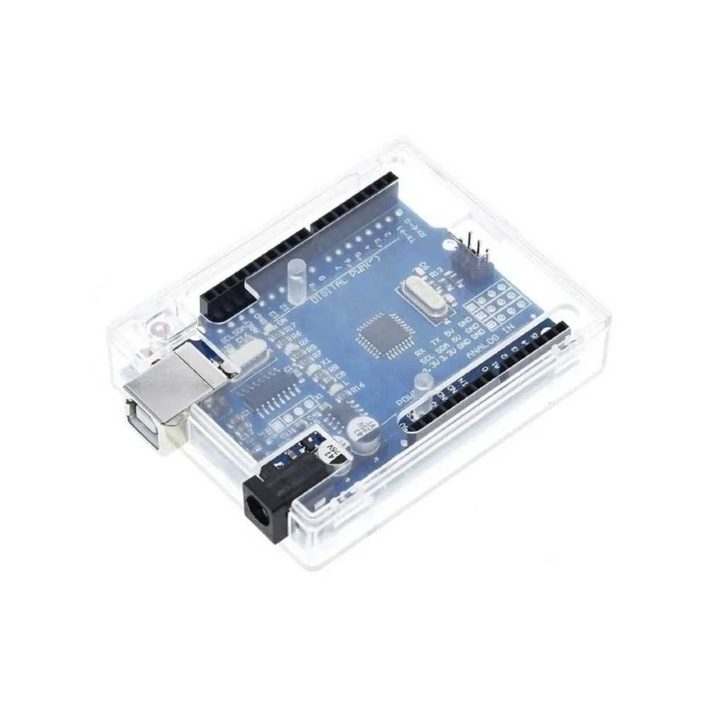 Caja Carcasa Case De Acrílico Transparente Para Arduino UNO