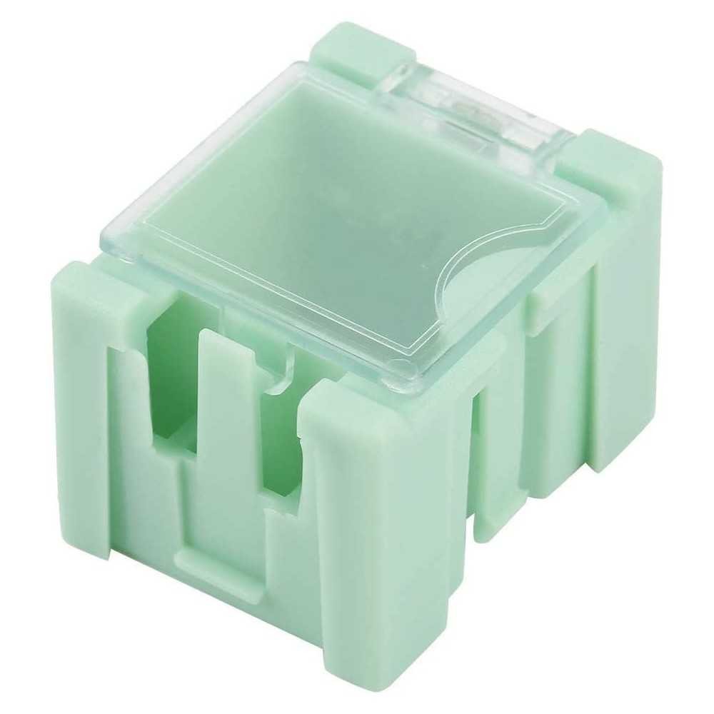 Caja Plástica Organizadora para componentes SMD SMT Verde