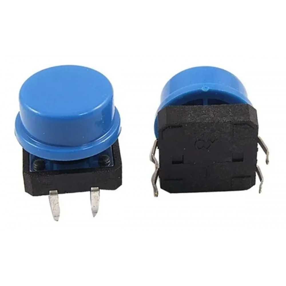 Interruptor Push Button Botones Con Tapa Capucha De Colores