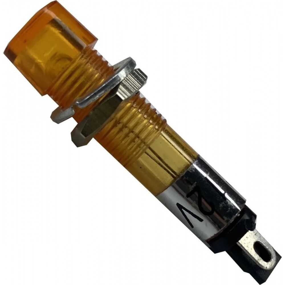 Foco Neon Plastico 12V Chico Naranja